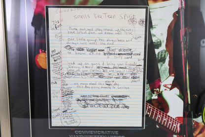 Kurt Cobain Nirvana Commemorative Handwritten Lyrics Notebook