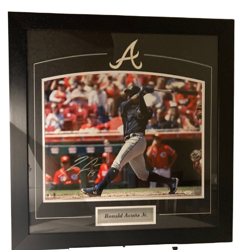 Ronald Acuna, Jr. Atlanta Braves Autographed 16"x20" Framed Photo