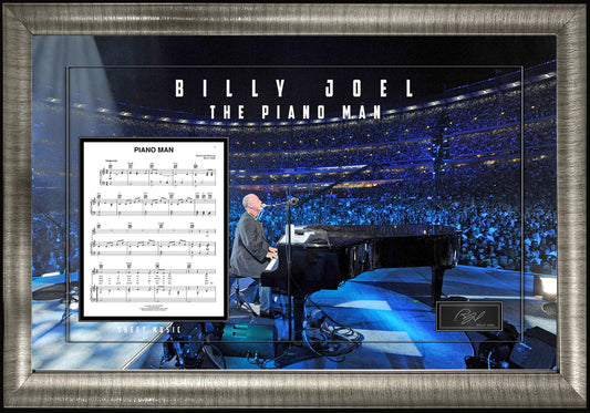 BILLY JOEL THE PIANO MAN COMMEMORATIVE SHEET MUSIC 3D