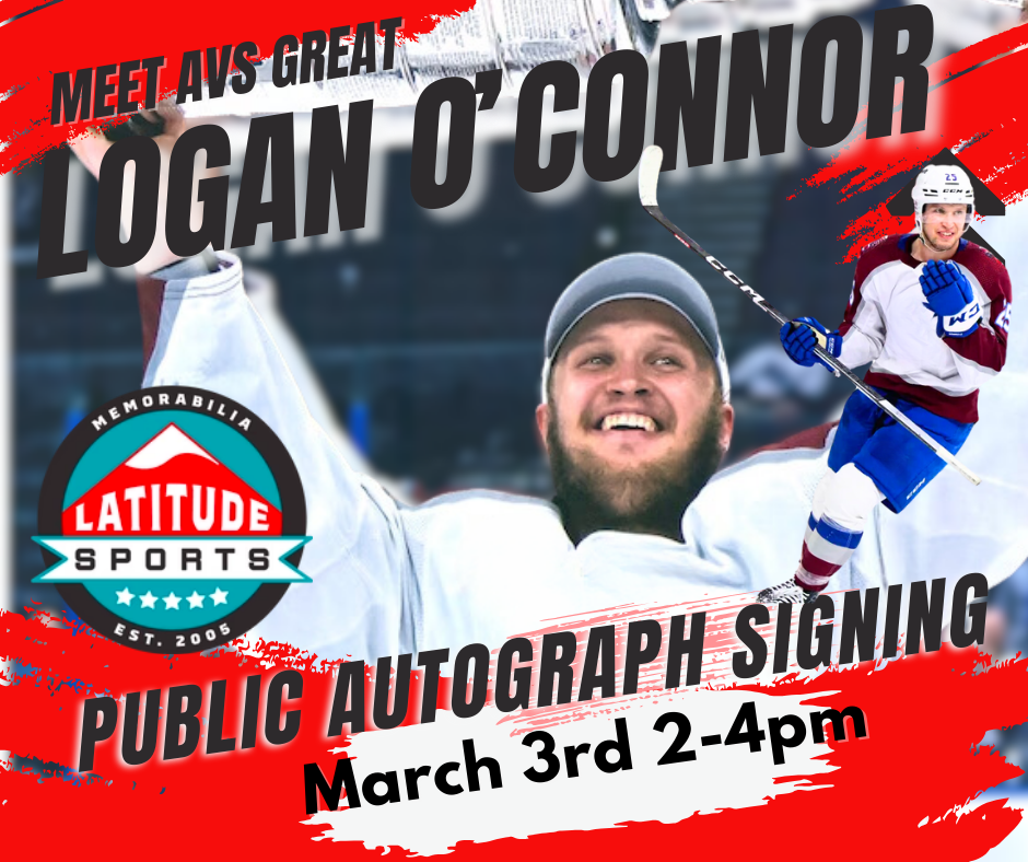 Logan O'Connor Colorado Avalanche Public Signing Ticket