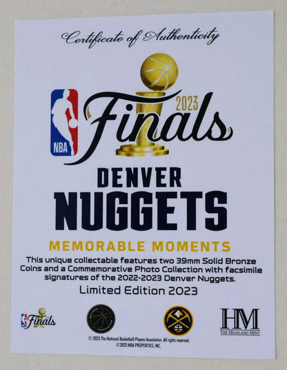 Denver Nuggets 2023 NBA Champions Memorable Moments Photo Mint