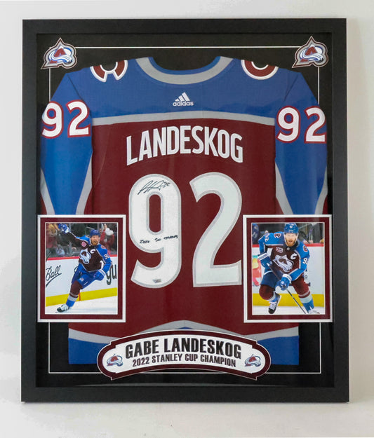 Gabriel Landeskog Colorado Avalanche Autographed Jersey - Latitude Sports Marketing