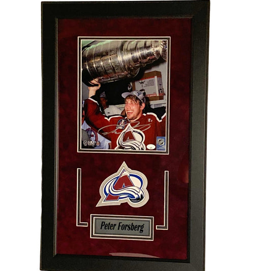 Peter Forsberg Colorado Avalanche Autographed 8"x10" Framed Photo