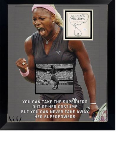Serena Williams Autographed 16"x20" Framed Photo