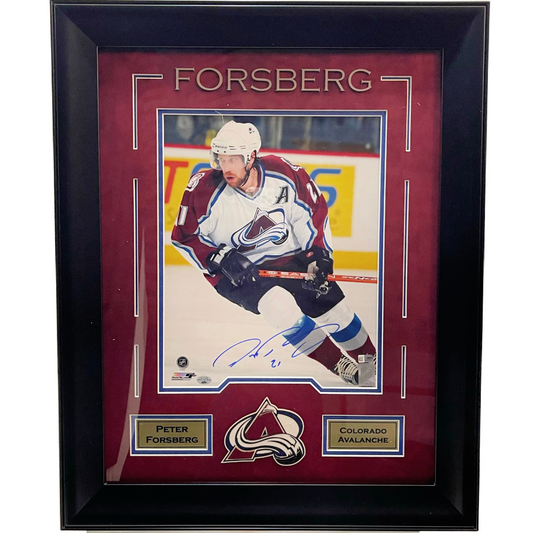 Peter Forsberg Colorado Avalanche Autographed 16"x20" Framed Photo