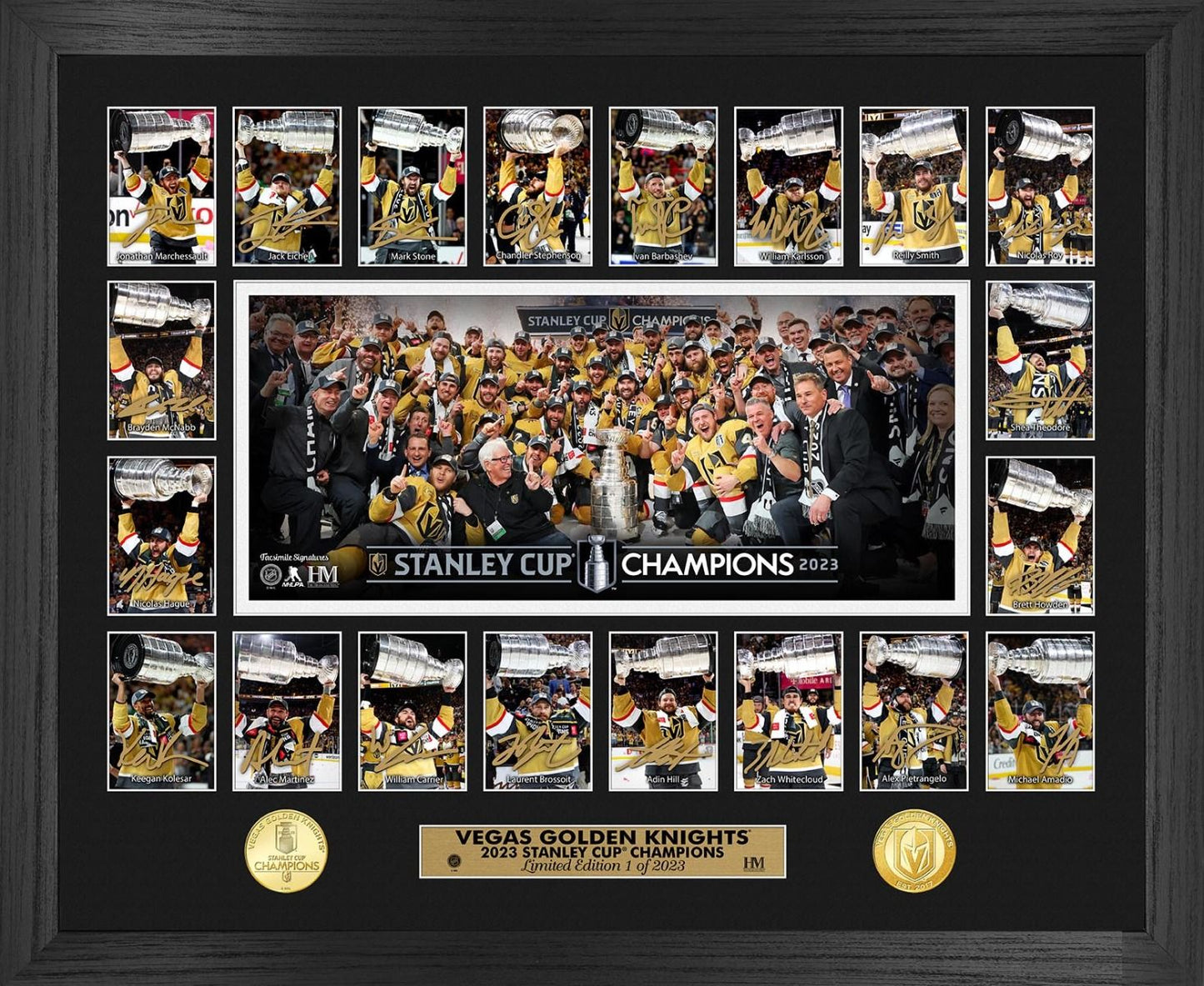 Las Vegas Golden Knights Championship 23' Highland Mint Collage