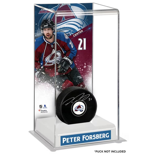 Peter Forsberg: Colorado Avalanche 4x6x10 Hockey Puck Case - Puck Not Included