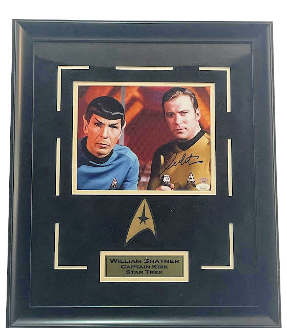 William Shatner Star Trek Autographed 8"x10" Framed Photo