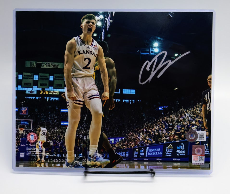 Christian Braun Autographed Kansas 8x10 Photo - Latitude Sports Marketing