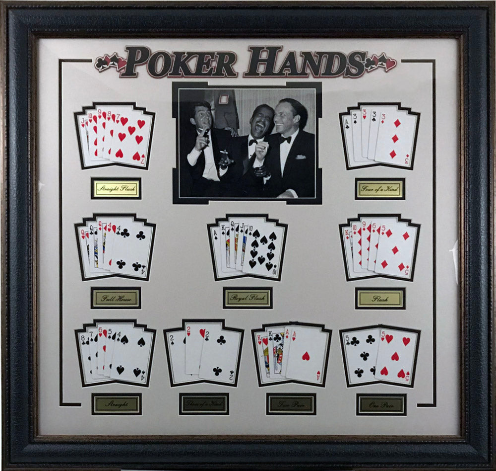 Rat Pack: Poker Hands Collage - Latitude Sports Marketing