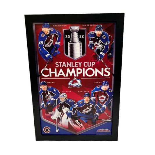 Colorado Avalanche Stanley Cup Champions 12x18 Photo with Framing