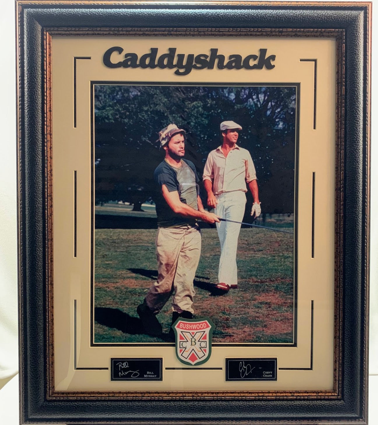 Bill Murray & Chevy Chase "Caddyshack" Laser Engraved Signature Framed Artwork - Latitude Sports Marketing