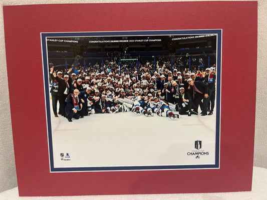 Avalanche Full Team Stanley Cup Photo 8x10 Matte