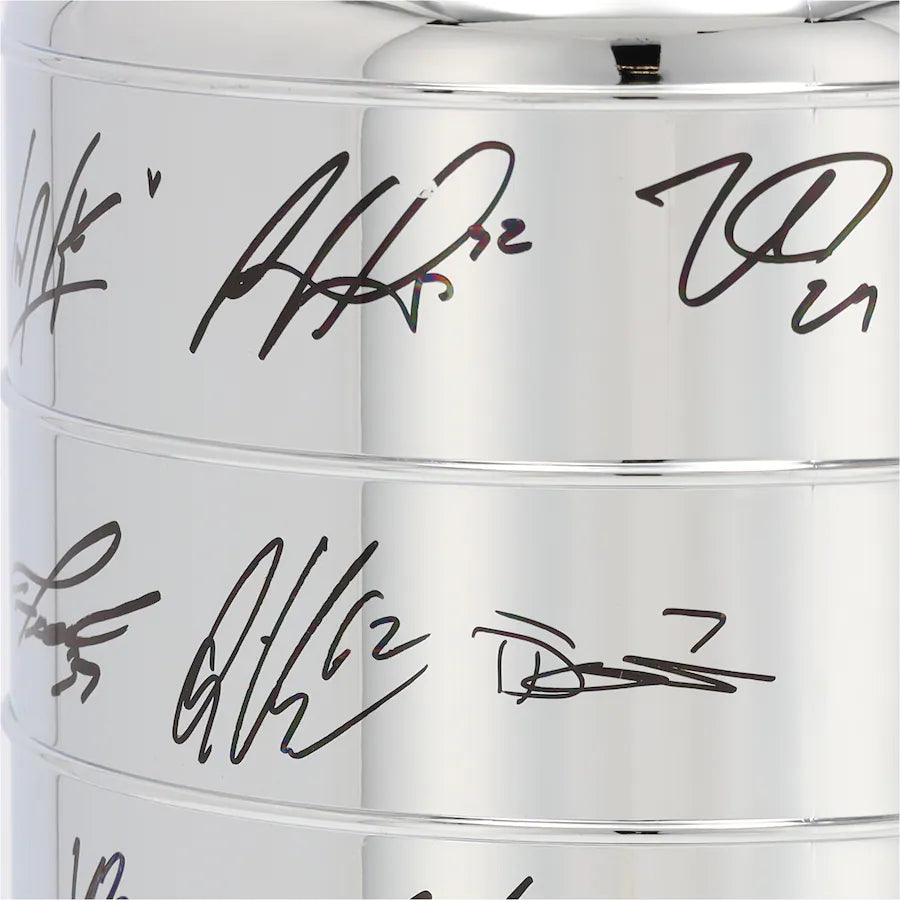 Burgundy Colorado Avalanche Multi-Signed 2022 Stanley Cup